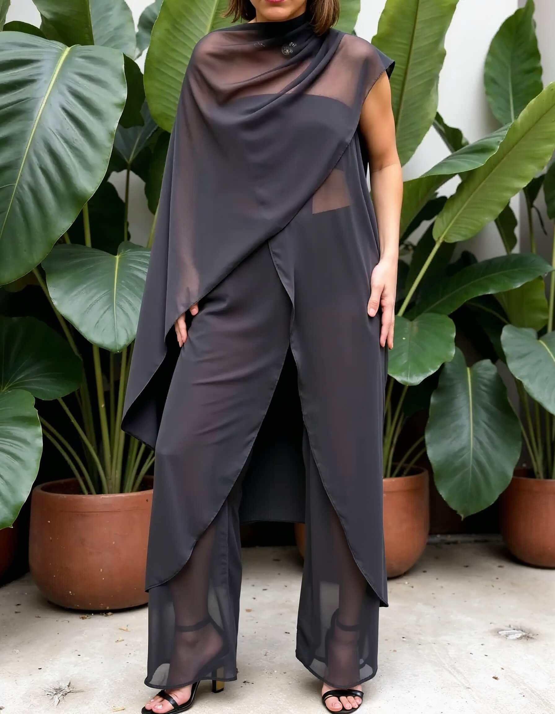 Pantalón gasa marengo - G·LEM